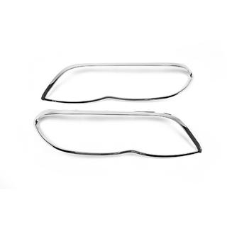 Хромированные Накладки на Фары (2003-2006) BMW X5 E53 1999-2006 гг. фото 2