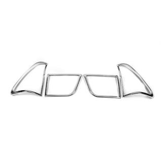 Хромированные Накладки на Задние Фонари (Пластик) BMW X5 E53 1999-2006 гг. фото 2