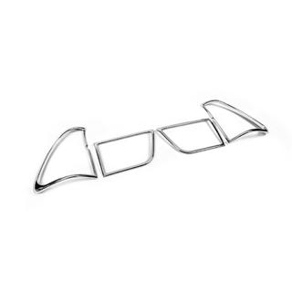 Хромированные Накладки на Задние Фонари (Пластик) BMW X5 E53 1999-2006 гг. фото 3