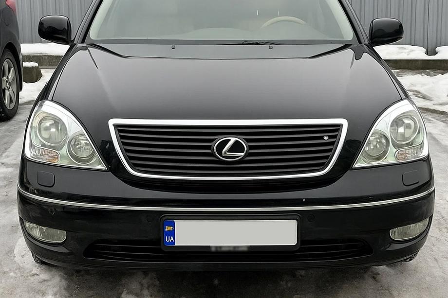 Lexus LS 2001-2006 гг. Хром Накладки на Фары (2 шт., Пластик) Image