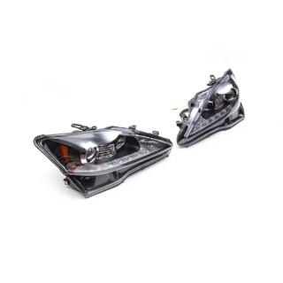 Передние Фары OEM V1 Black (2 шт) Lexus IS 2005-2013 гг. фото 3