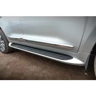 Боковые пороги с LED (дизайн 2015-2020) Toyota Land Cruiser 200 2007-2021 гг. фото 2