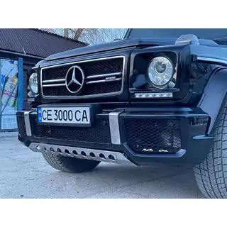 Накладки на фары с LED (5 диодов, комплект) Mercedes G сlass W463 1990-2018 гг. фото 3
