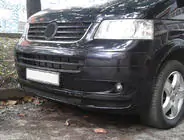 Volkswagen T5 2010-2015 гг. Накладка на передний бампер Sport 1 (грунт под покраску) фото 4