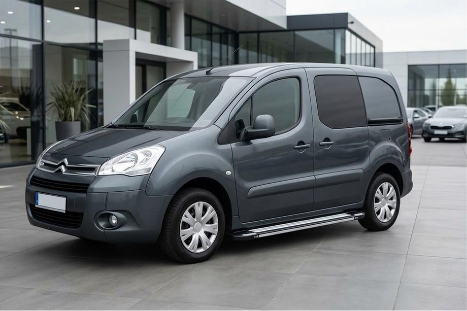 Citroen Berlingo 2008-2018 гг. Боковые пороги Rainbow (2 шт., алюминий) Image