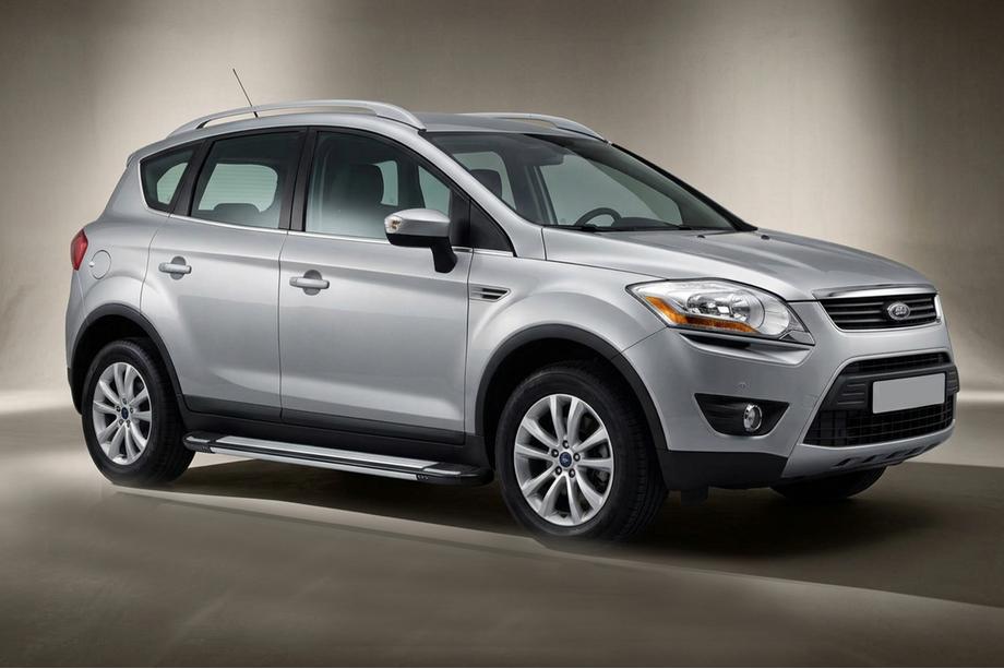 Ford Kuga 2008-2013 гг. Боковые пороги Rainbow (2 шт., алюминий) Image
