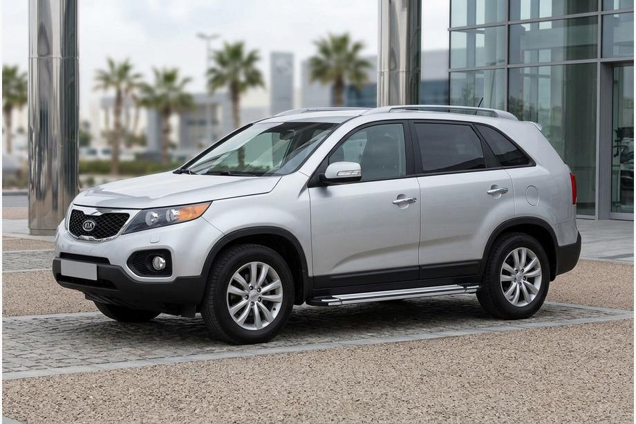 Kia Sorento II XM 2009-2014 гг. Боковые пороги Rainbow (2 шт., алюминий) Image