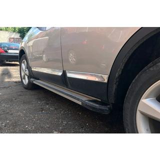 Боковые пороги Rainbow (2 шт., алюминий) Nissan Qashqai 2010-2014 гг. фото 2