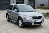 Skoda Yeti 2009-2017 гг. Боковые пороги Rainbow (2 шт, алюминий) фото 1
