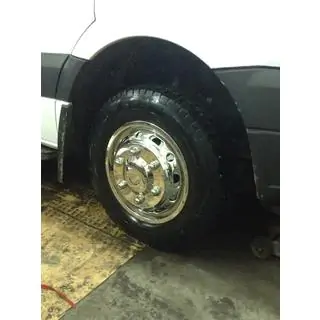 Колпаки из нержавейки Exclusive V1 (2-составные, 4 шт) Volkswagen Crafter 2006-2016 гг. фото 2