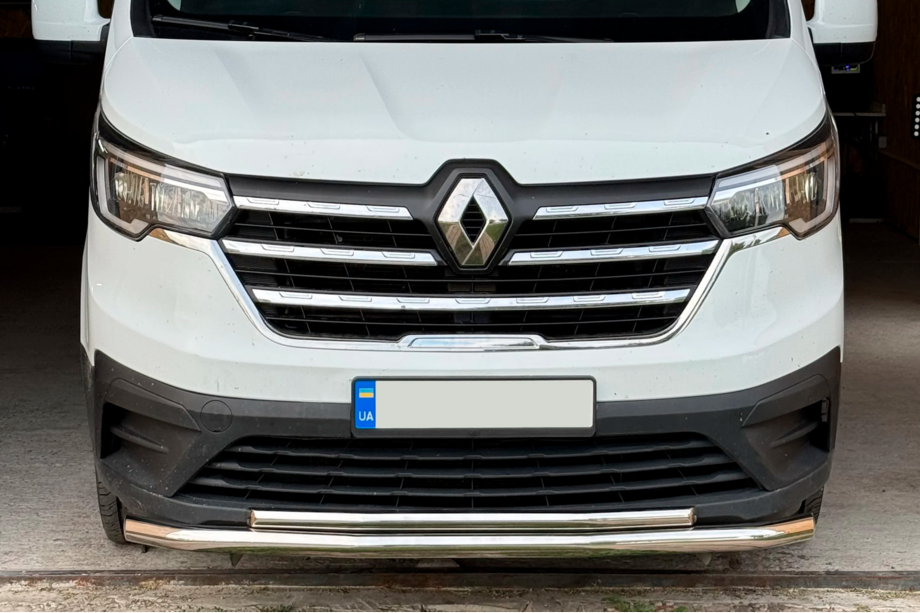 Fiat Talento 2016- гг. Передняя защита ST014 (нержавейка) d60/60 Image