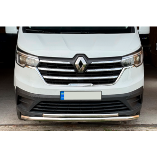 Передняя защита ST014 (нержавейка) фото 1