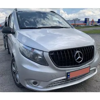 Передняя решетка GT Panamericana Черная (2014-2023 для Vito W447) фото 1