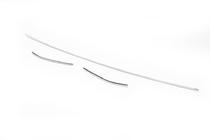 Накладки на передний бампер OmsaLine (3 шт., нержавейка) фото 3