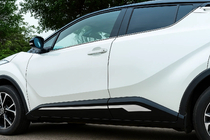 Toyota C-HR 2016-2023 гг. Молдинги дверные OmsaLine (4 шт., нержавейка) фото 1