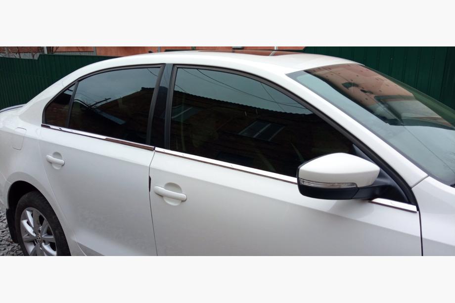 VW Jetta 2011-2019 Окантовка окон OmsaLine (нерж.) хром Image