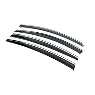 Ветровики с хромированным молдингом (4 шт, Niken) фото 4