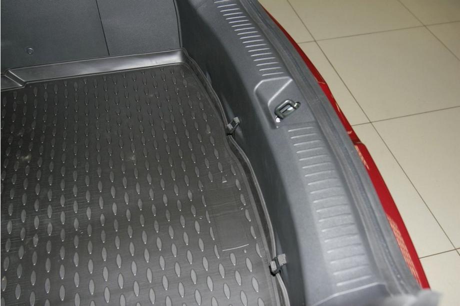 Mazda 2 2007-2014 гг. Коврик в багажник резиновый (Novline) HB Фото 2