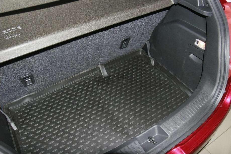 Mazda 2 2007-2014 гг. Коврик в багажник резиновый (Novline) HB Фото 3