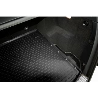 (2012↗) Резиновый коврик в багажник с вырезом под ручку (Novline) SUV Mercedes GLK сlass X204 2008-2015 гг. фото 3