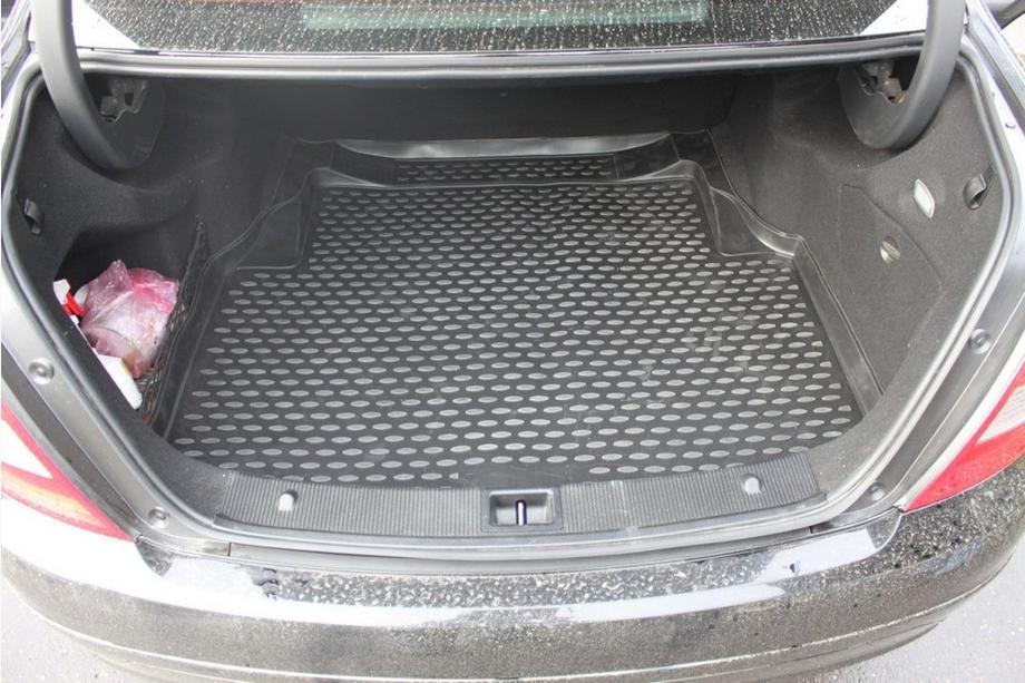 Mercedes C-class W204 2007-2015 гг. (2007-2014) Коврик в багажник резиновый (Novline) SD Фото 3