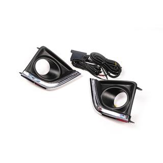 LED Вставки для Противотуманных Фар 2013-2017 (Комплект) Toyota Corolla 2013-2019 гг. фото 2