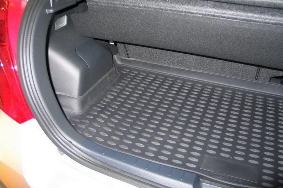 Toyota Yaris 2006-2011 гг. Коврик в багажник резиновый (Novline) HB Фото 2