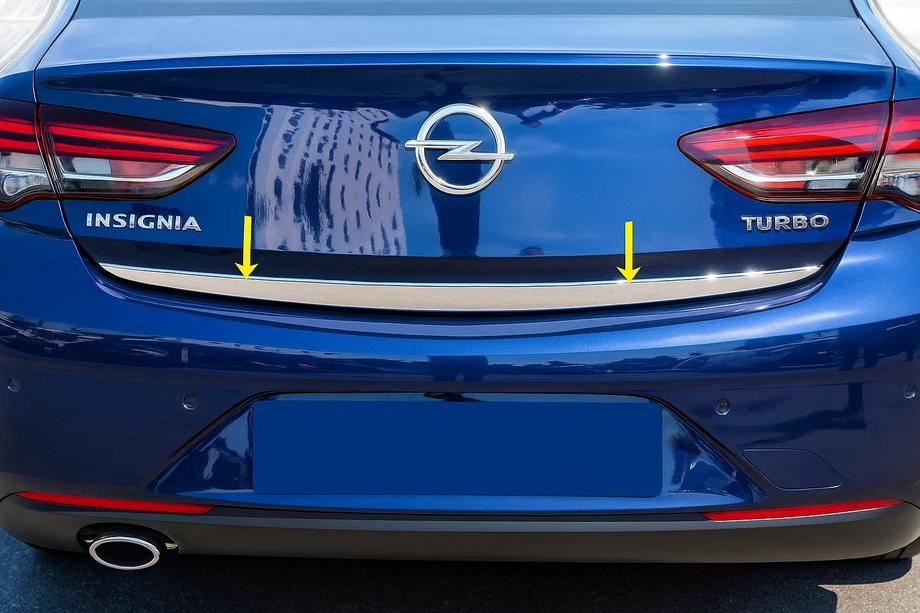 Opel Insignia 2017-2022 гг. Накладка на багажник (1 шт, нержавейка) Image