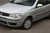 Fiat Albea 2002-2012 гг. Накладки на Зеркала (2011↗, 2 шт, пластик) фото 1