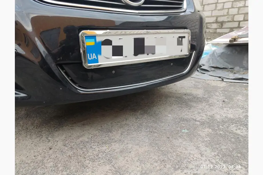 Opel Zafira B 2005–2011 гг. Зимняя накладка на решетку радиатора (2008-2011) Фото 2
