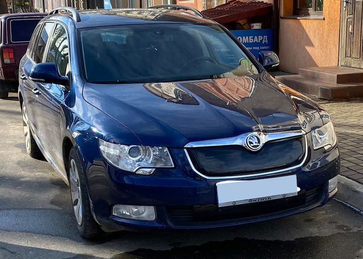 Зимова накладка на решітку (Верхня, 2008-2013) Матова для Skoda Superb рр - фото 4
