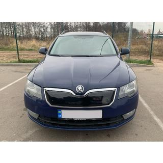 Skoda Superb 2013-2015 Зимняя накладка на решетку (верхняя)