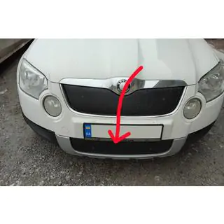 Зимняя накладка на решетку (нижняя, 2009-2013) Skoda Yeti 2009-2017 гг. фото 2