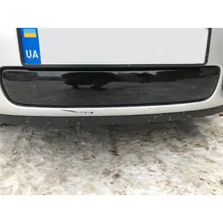 Зимняя накладка на решетку радиатора (2007-2010, нижняя) Skoda Fabia 2007-2014 гг. фото 2