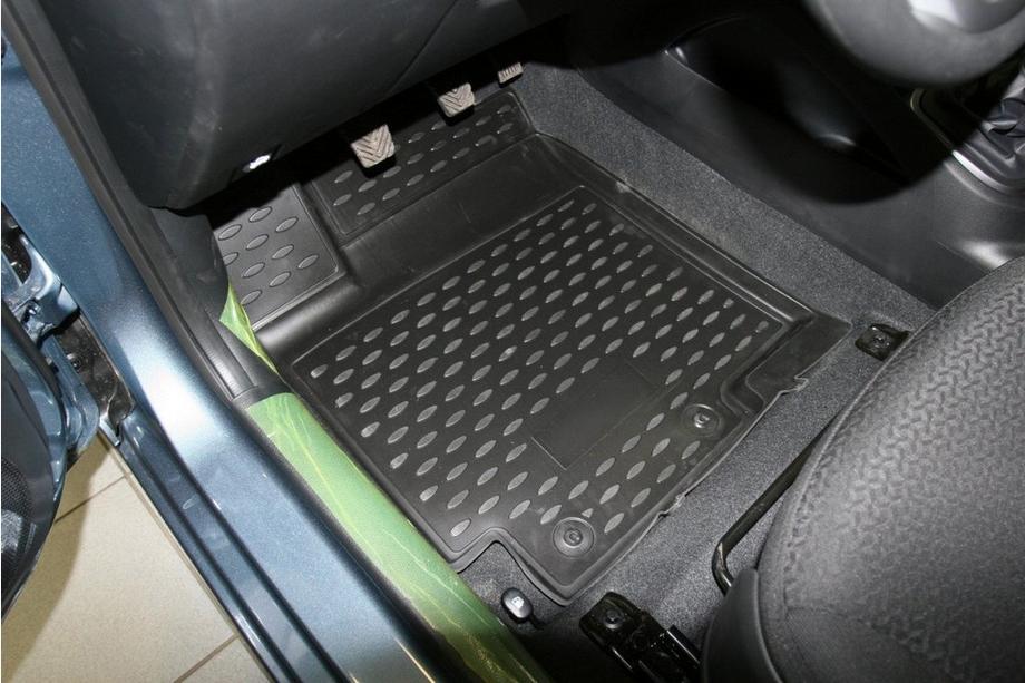 Kia Rio 2012-2017 гг. 3D резиновые коврики в салон (4 шт, Novline) (UB) Фото 2
