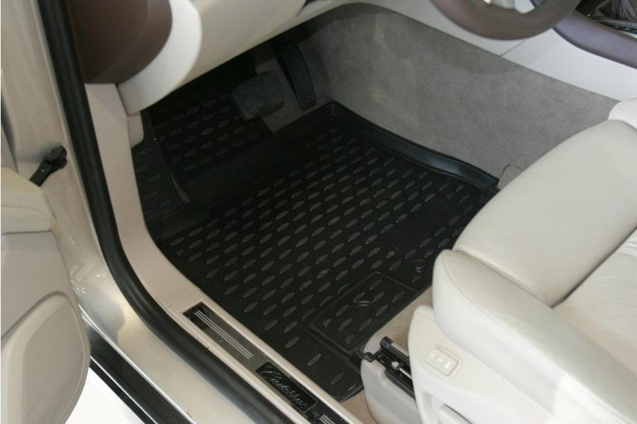 Cadillac SRX 2004-2009 гг. (2010↗) Резиновые коврики в салон (3 шт, Novline) Фото 2