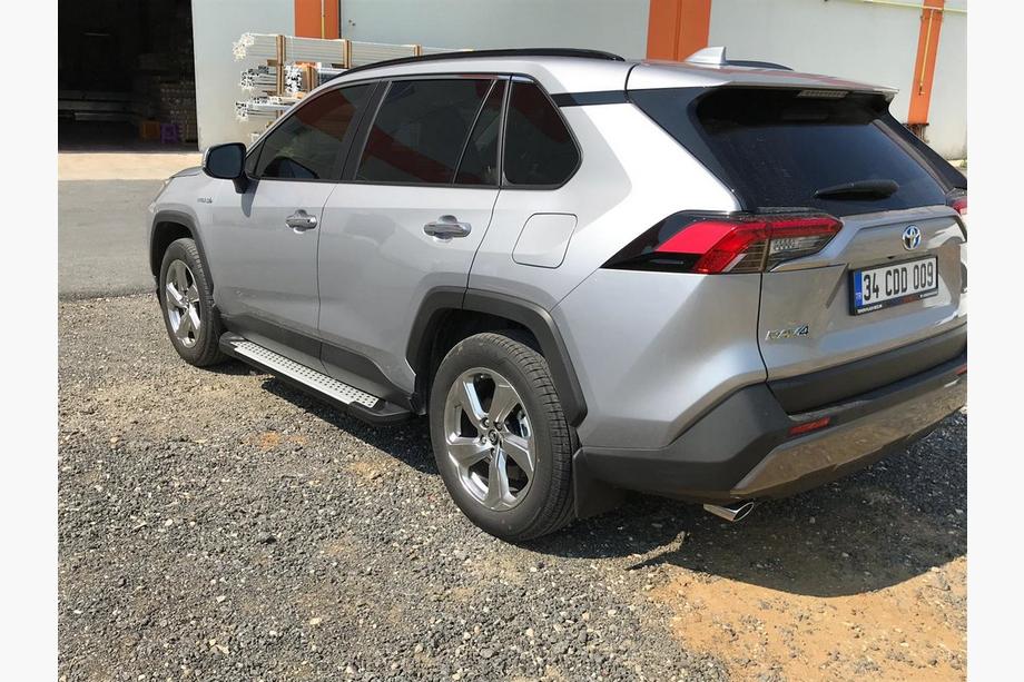 Toyota Rav 4 2019–2025 гг. Боковые пороги Allmond Grey (2 шт., алюминий) Фото 5