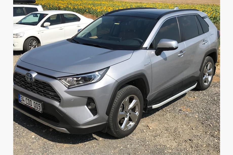 Toyota Rav 4 2019–2025 гг. Боковые Подножки Fullmond (2 шт., Алюминий) Фото 3