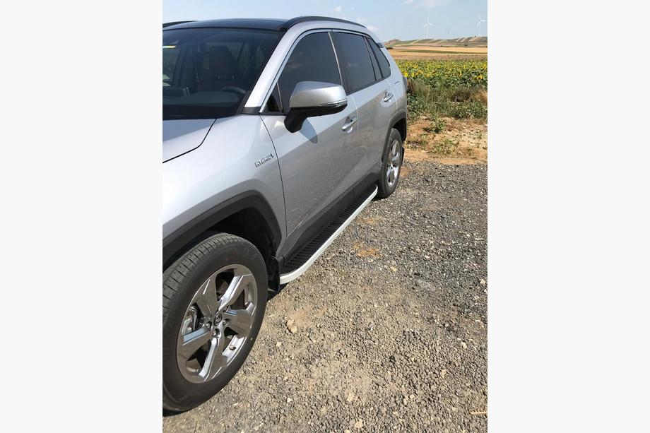Toyota Rav 4 2019–2025 гг. Боковые Подножки Tayga Grey (2 шт., Алюминий) Фото 2