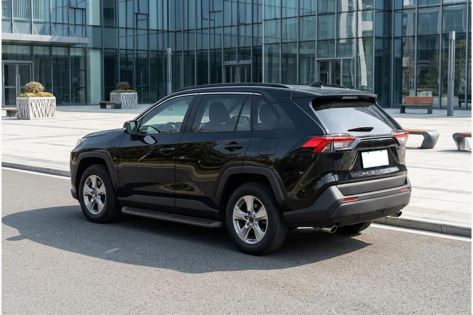Toyota Rav 4 2019–2025 гг. Боковые Подножки Tayga Black (2 шт., Алюминий) Фото 1