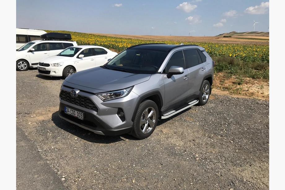 Toyota Rav 4 2019–2025 гг. Боковые Подножки Tayga V2 (2 шт., Алюминий) Фото 3