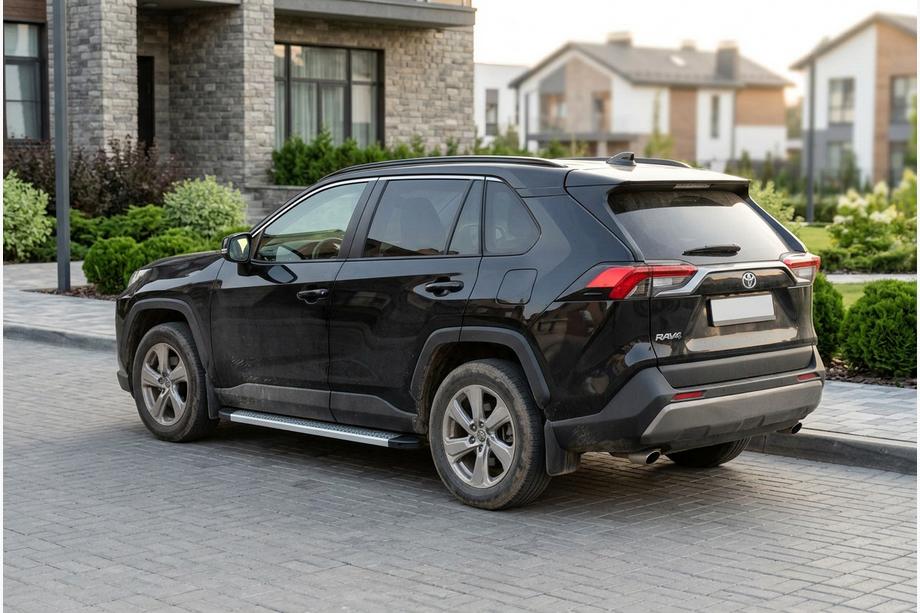 Toyota Rav 4 2019–2025 гг. Боковые Подножки Maya V2 (2 шт., Алюминий) Фото 1