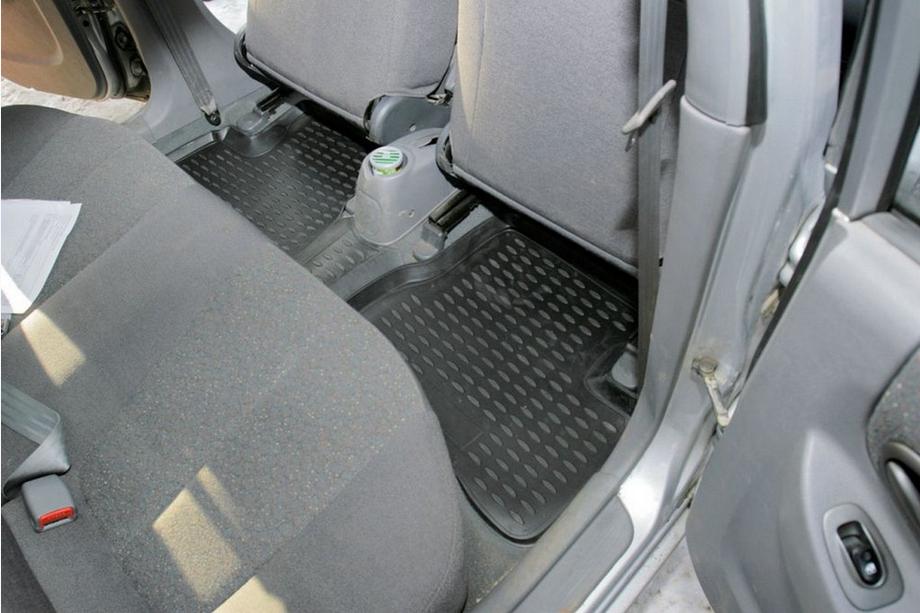 Hyundai Accent 2000-2006 гг. Резиновые коврики в салон (4 шт, Novline) Фото 3