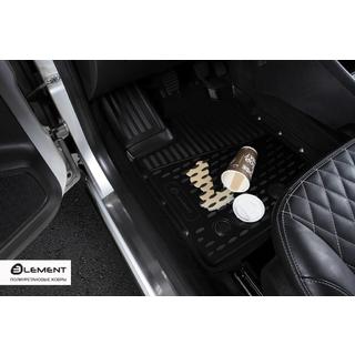 Резиновые коврики в салон (4 шт, Novline) АКПП Mazda CX-3 2015- гг. фото 2