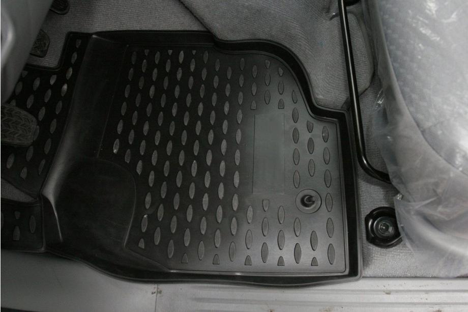 Toyota Hilux 2006-2015 гг. (2008↗) Резиновые коврики в салон (4 шт, Novline) Фото 2