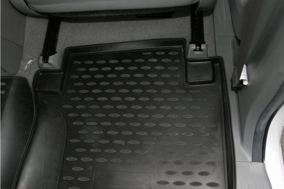 Toyota Hilux 2006-2015 гг. (2008↗) Резиновые коврики в салон (4 шт, Novline) Фото 3