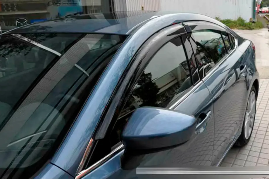 Mazda 6 2008-2012 гг. Ветровики на окна (4 шт, HIC) Image