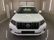 Toyota Land Cruiser Prado 150 2009-2023 гг. Рейлинги турецкий дизайн (Черные, 2 шт) Пластиковые ножки фото 6