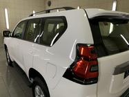 Toyota Land Cruiser Prado 150 2009-2023 гг. Рейлинги турецкий дизайн (Черные, 2 шт) Пластиковые ножки фото 9