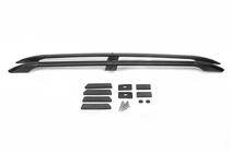 Toyota Land Cruiser Prado 150 2009-2023 гг. Рейлинги турецкий дизайн (Черные, 2 шт) Пластиковые ножки фото 10